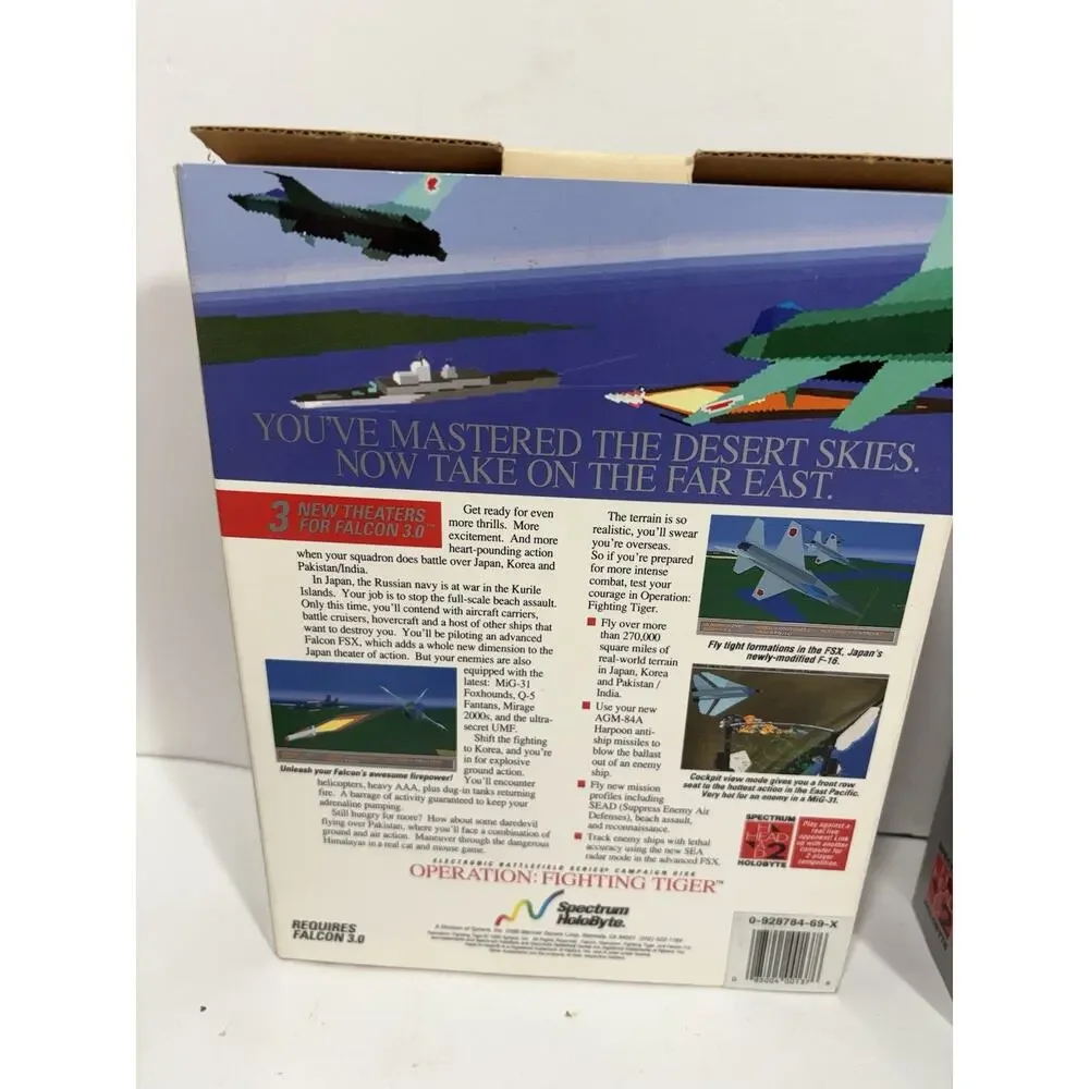 Lot Of Falcon 3.0 Complete Dos‎ SPECTRUM HOLOBYTE IBM Disks Manuals Mig29 Game